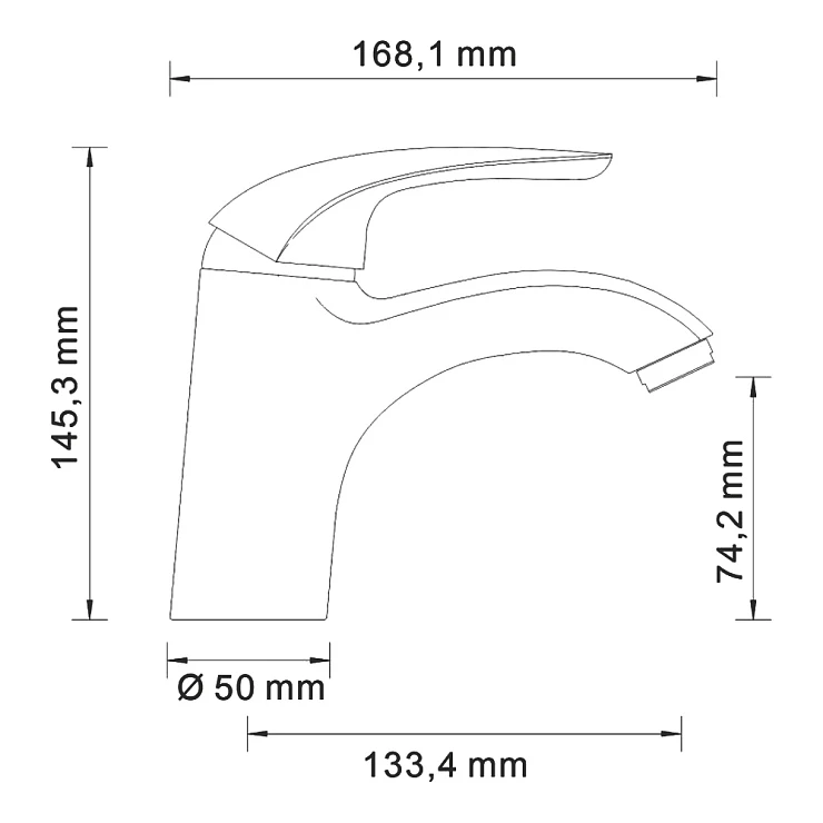 Смеситель для раковины Wasserkraft Rossel 2803 хром