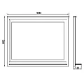 Зеркало Comforty Феррара 100 00004147993CF белый глянец