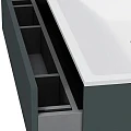 Тумба с раковиной AM.PM Inspire 2.0 80 графит матовый