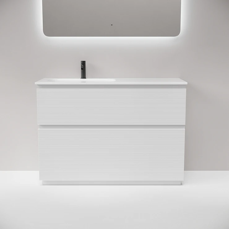Тумба под раковину Sancos Folk Floor 120 FL120FLW левая, напольная Bianco