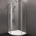 Душевой уголок Cezares Verona 90x90см VERONA-R-1-90-P-Cr-L профиль хром, стекло рифленое