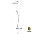 Душевая стойка Cezares Leaf LEAF-CDA-25-SR Sunrise золото