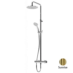 Душевая стойка Cezares Leaf LEAF-CDA-25-SR Sunrise золото