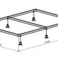 Каркас для поддона Allen Brau 120х90 8.00004