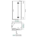 Душевой уголок Wasserkraft Aller 120x100см 10H10RWHITE профиль хром/белый, стекло прозрачное