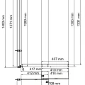 Шторка на ванну Wasserkraft Main 80x140см 41S02-80 WasserSchutz профиль хром, стекло прозрачное