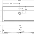 Тумба с раковиной Cezares Molveno 100 beton