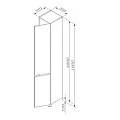 Шкаф-пенал AM.PM Gem S 30см M91CSR0306WG белый глянцевый