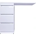 Тумба под раковину Style Line Даллас 110 СС-00002369 белый глянец