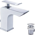 Смеситель для раковины Lemark Contest LM5806CW белый / хром