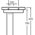 Пьедестал для раковины Jacob Delafon Odeon Up E4722G-00