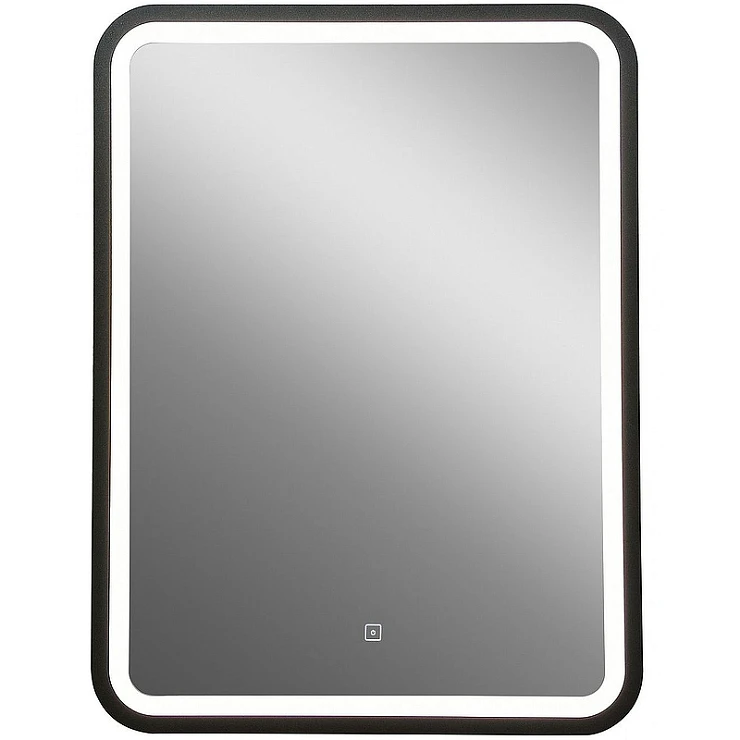 Зеркало ART&MAX Genova AM-Gen-600-800-DS-F с подсветкой, черный 