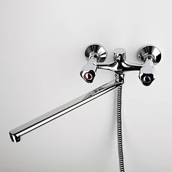 Смеситель для ванны с душем Wasserkraft Amper 2902L хром