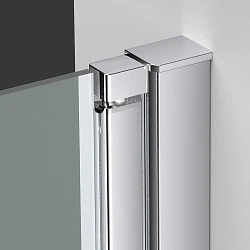 Душевая дверь в нишу Vincea Alpha 95см VDP-3AL950MT профиль хром, стекло текстурное
