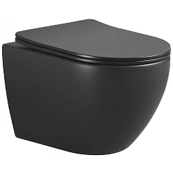 Унитаз подвесной Boheme Nero 961 черный матовый
