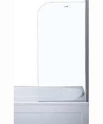 Шторка на ванну Aquanet SG-750 80x150см 209411 профиль хром, стекло прозрачное