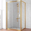 Душевой уголок Vegas Glass ZP+ZPV Tur Novo 120*100 09 01 профиль золото, стекло прозрачное