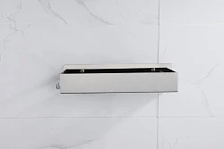 Полка Boheme Q 10965-SGM с двумя крючками, антрацит глянец