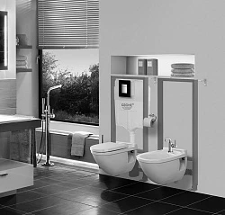 Система инсталляции для унитазов Grohe Rapid SL 38827000 5в1 с кнопкой хром глянцевая