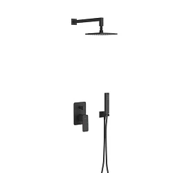Душевой комплект Excellent Keria Black AREX.SET.2045BL с внутренней частью, черный