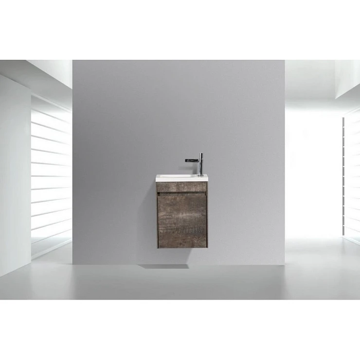 Тумба с раковиной BelBagno Pietra Mini 40 L коричневая матовая
