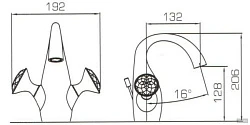 Смеситель для раковины Bravat Swan F14287C-ENG хром