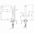 Смеситель для кухни Lemark Expert LM5063S сталь