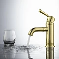 Смеситель для раковины Aquatek Классик AQ1510PG полированное золото