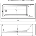 Акриловая ванна Aquanet Bright 180x80 со шторкой Aquanet Alfa 4 NF6222-pivot 232987 + 196049 белая