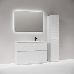 Тумба с раковиной Sancos Folk Floor 120 правая, напольная, Bianco