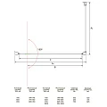 Душевой уголок Veconi Rovigo RV-033 90x90 профиль хром, стекло прозрачное