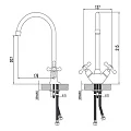 Смеситель для кухни Lemark Standard LM2105C хром