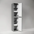 Шкаф-пенал Sancos Folk Floor 35 PFL35FGS напольный, Grey soft