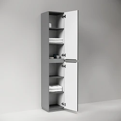 Шкаф-пенал Sancos Folk Floor 35 PFL35FGS напольный, Grey soft