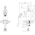 Смеситель для биде Bravat ART F375109G золото