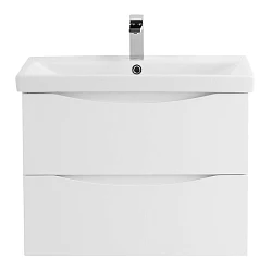Тумба под раковину BelBagno Marino 70 MARINO-CER-700-2C-SO-BL-P белая глянцевая