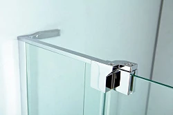 Душевая дверь в нишу Cezares 90см SLIDER-B-1-90/100-C-NERO профиль черный, стекло прозрачное