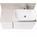 Столешница Aquaton Мишель 100 1A253303MIX40 с панелью, бежевая