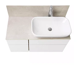 Столешница Aquaton Мишель 100 1A253303MIX40 с панелью, бежевая
