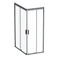 Душевой уголок AM.PM Gem 120x80см W90G-404-120280-BT профиль черный, стекло прозрачное
