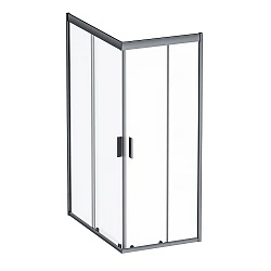 Душевой уголок AM.PM Gem 120x80см W90G-404-120280-BT профиль черный, стекло прозрачное
