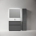 Тумба под раковину Sancos Folk Floor 100 FL100FGS напольная, Grey soft