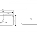 Раковина накладная ABBER Rechteck AC2210 белая