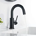 Смеситель для раковины Aquatek Европа AQ1307MB матовый черный