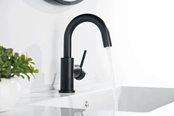 Смеситель для раковины Aquatek Европа AQ1307MB матовый черный