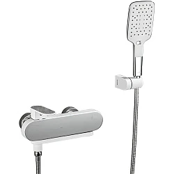 Смеситель для ванны с душем Gappo G3283-8 белый / хром
