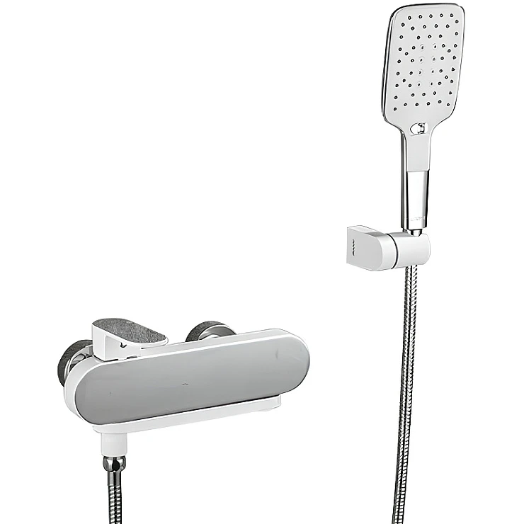 Смеситель для ванны с душем Gappo G3283-8 белый / хром