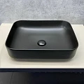 Раковина накладная Comforty T-Y9378MB черная матовая