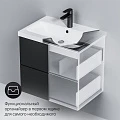 Тумба с раковиной AM.PM Gem 60 черная матовая