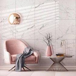 Керамогранит Global Tile Elegant Statuario GT 60x60 GT60604803PR белый